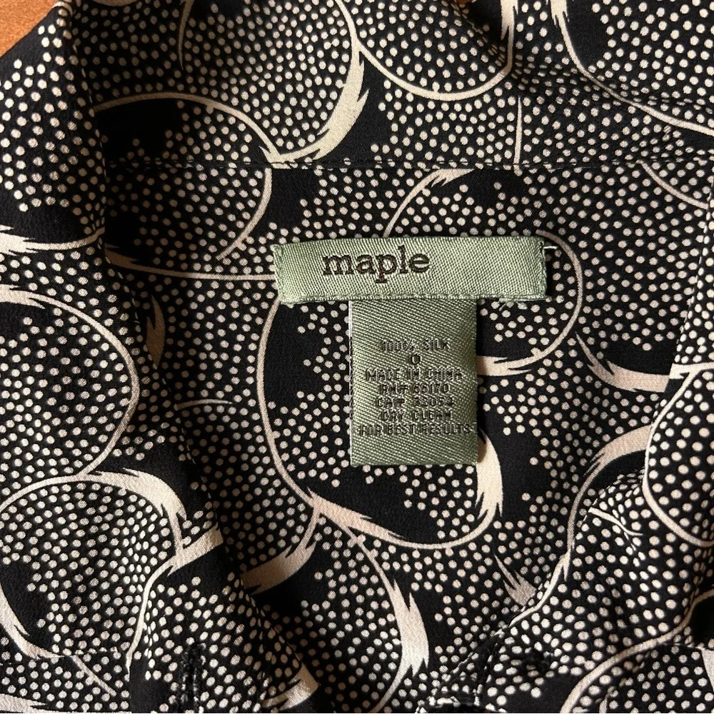 Anthropologie Maple 100% Silk Blouse - Picture 7 of 10